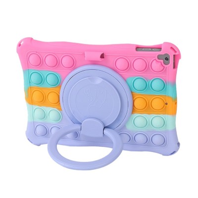 „Popit“ Bubble Kickstand minkšto silikono (TPU) dėklas - rožinis (iPad Air / iPad Air 2 / iPad 9.7" 2017 / iPad 9.7" 2018)
