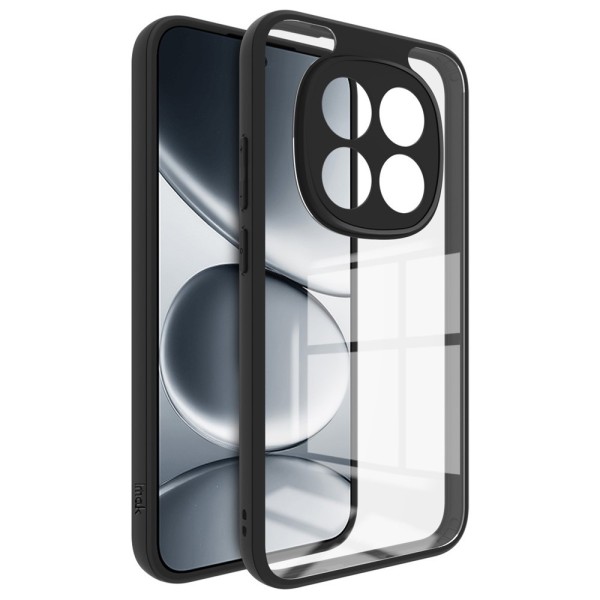 "Imak" Kõva silikoon (TPU) kaaned - läbipaistev / must (Redmi Note 15 Pro 5G)