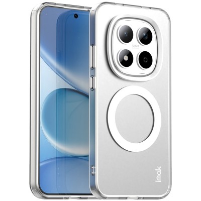 "IMAK" Candy MagSafe matt kõva silikoon (TPU) ümbris – valge (Redmi Note 15 Pro 5G)