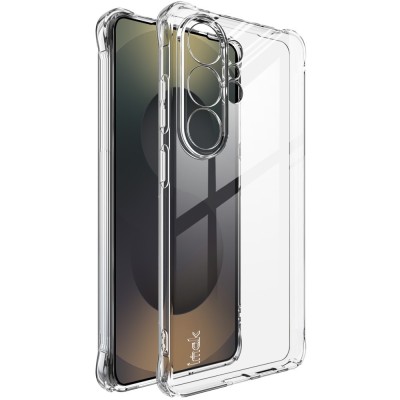 "Imak" tugevdatud turvalisus kõva silikoon (TPU) airbag ümbris - läbipaistev (Galaxy S26 Ultra)