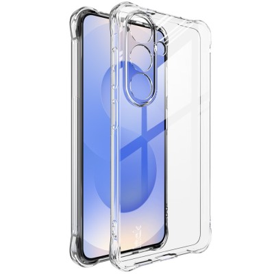 "Imak" reinforced protection hard silicone (TPU) airbag case - transparent (Galaxy S26)