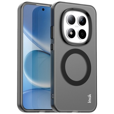 "IMAK" Candy MagSafe matt kõva silikoon (TPU) ümbris – must (Redmi Note 15 Pro 5G)