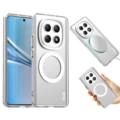 "IMAK" Candy MagSafe Matte Hard Silicone (TPU) Case - white (Redmi Note 15 5G / Redmi Note 15 4G / Poco M8)