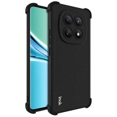 "Imak" tugevdatud turvalisus Airbag kõva silikoon matt (TPU) ümbris - must (Poco M8 / Redmi Note 15 5G)