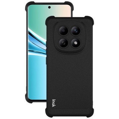 "Imak" reinforced protection hard Airbag silicone matte (TPU) case - black (Poco M8 / Redmi Note 15 5G)