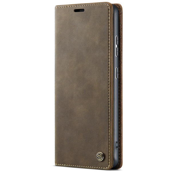 "CaseMe“ Retro Skin atverčiamas dėklas - rudas (Poco M8 / Redmi Note 15 5G)