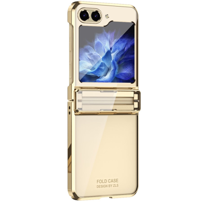 „Fashion“ plastmasas apvalks - zelta (Galaxy Z Flip5)