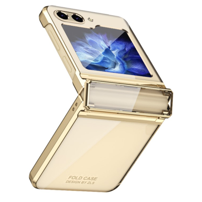 „Fashion“ plastikinis dėklas - auksinis (Galaxy Z Flip5)