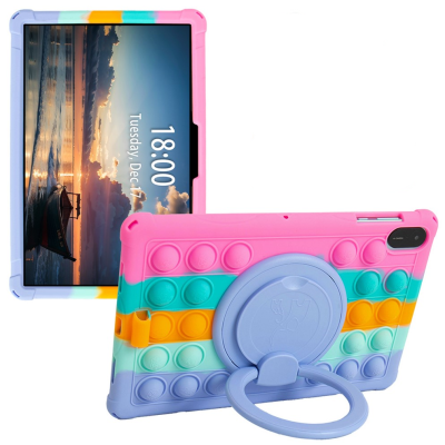 „Popit“ Bubble Kickstand mīksta silikona (TPU) apvalks - Rozs (Honor Pad X9 / X8a)