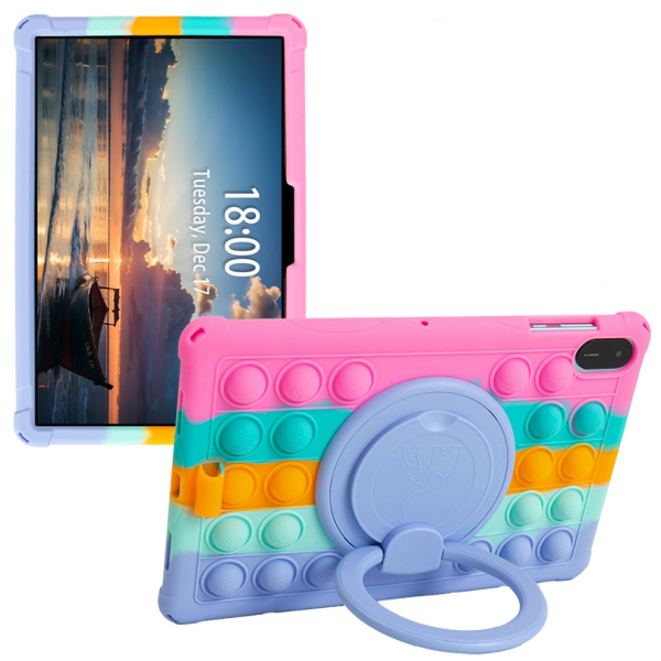 „Popit“ Bubble Kickstand mīksta silikona (TPU) apvalks - Rozs (Honor Pad X9 / X8a)