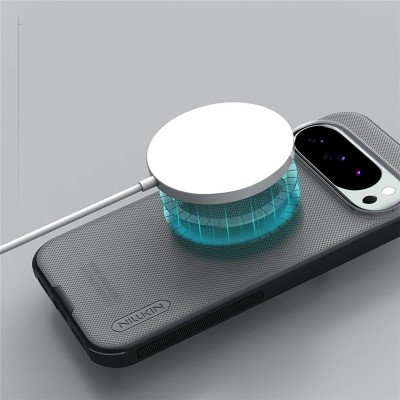 "Nillkin" Super Frosted Shield Pro Magnetic apvalks - melns (Pixel 10 / 10 Pro)