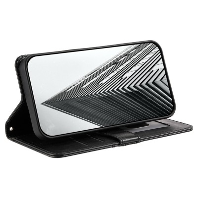 „Binfen“ Card atverčiamas dėklas, knygutė - juodas (Redmi 15 4G / Redmi 15 5G)