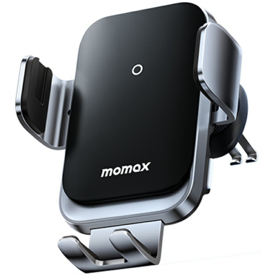 „MOMAX “ automašīnas telefona turētājs / lādētājs (15W) - melns