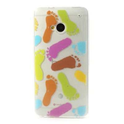 HTC One M7 rakstains margs silikona apvalks / vacins.lv