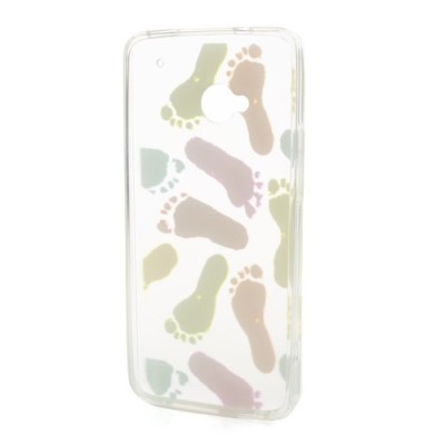 HTC One M7 rakstains margs silikona apvalks / vacins.lv