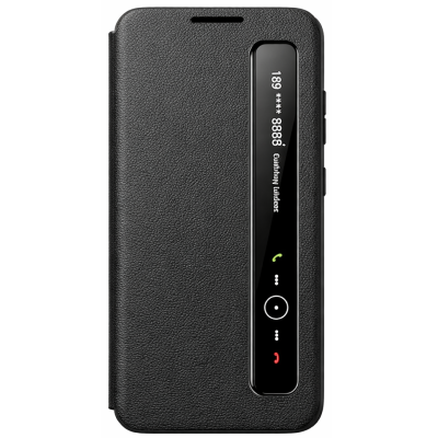 "Qing" Smart Side Line solīds atvēramais maciņš - melns (Galaxy S25)