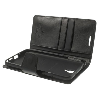 Samsung Galaxy Note 3 Neo Mercury Sonata atvērams melns ādas maciņš / Vacins.lv