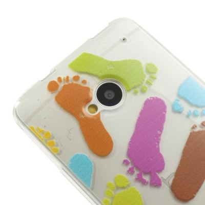 HTC One M7 rakstains margs silikona apvalks / vacins.lv