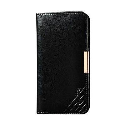 „Kalaideng“ Royale atverčiamas juodas odinis Samsung Galaxy S5 (S5 Neo) dėklas / Priedai.lt