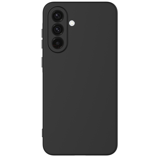 "Shell" hard silicone (TPU) case - black (Galaxy A57)