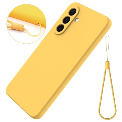 "Shell" hard silicone (TPU) case - yellow (Galaxy A57)