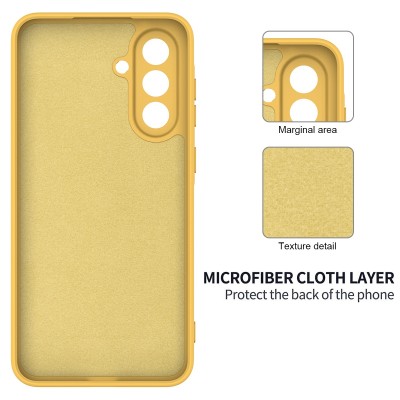 "Shell" hard silicone (TPU) case - yellow (Galaxy A57)