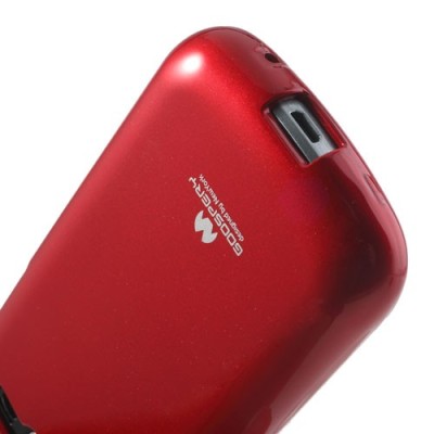 Samsung Galaxy Trend Lite (S7390, S7392) Mercury sarkans cieta silikona (TPU) apvalks / vacins.lv