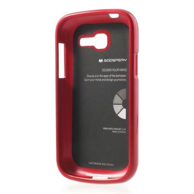 Samsung Galaxy Trend Lite (S7390, S7392) Mercury sarkans cieta silikona (TPU) apvalks / vacins.lv