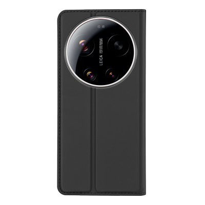 „Dux Ducis“ Skin atverčiamas dėklas - juodas (Xiaomi 17 Ultra)