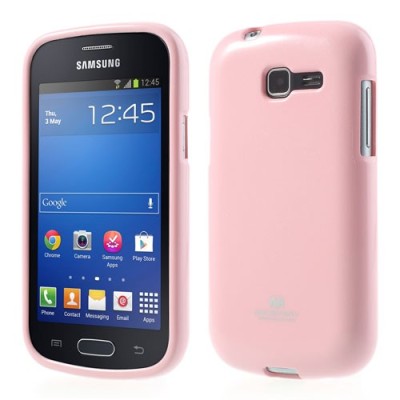 Samsung Galaxy Trend Lite (S7390, S7392) Mercury gaiši rozs cieta silikona (TPU) apvalks / vacins.lv