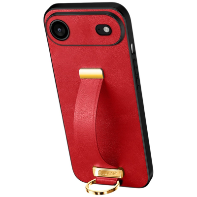 "SULADA" Leather Kickstand ümbris - Punane (iPhone Air)