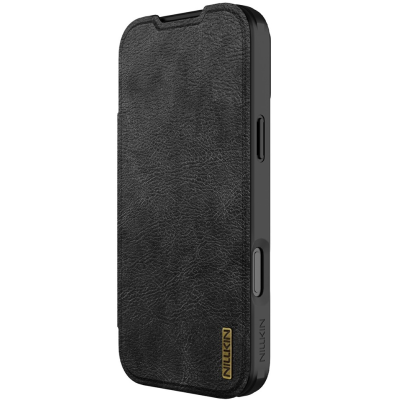 „Nillkin“ Qin Pro atvēramais maciņš - melns (iPhone 17 Pro Max)