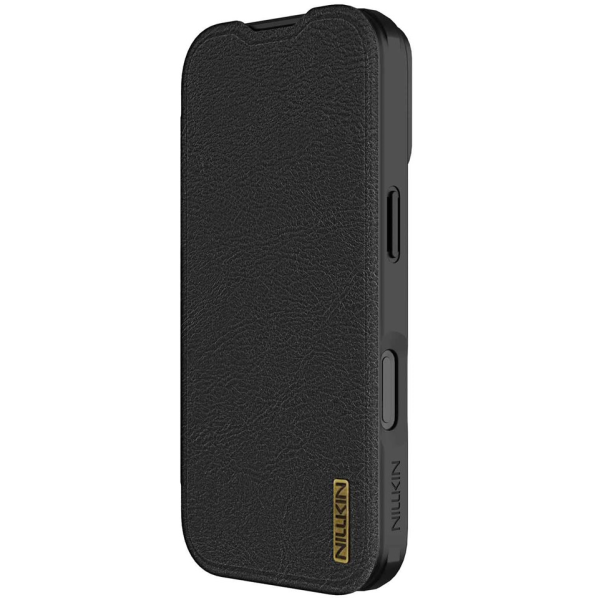 „Nillkin“ Qin Pro atverčiamas dėklas - juodas (iPhone 17)