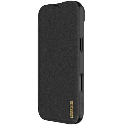 „Nillkin“ Qin Pro atverčiamas dėklas - juodas (iPhone Air)
