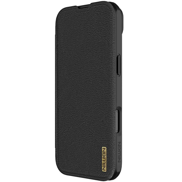 „Nillkin“ Qin Pro atverčiamas dėklas - juodas (iPhone Air)