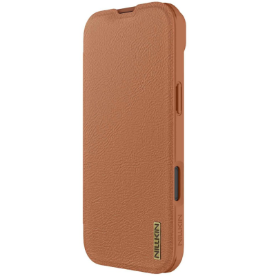 "Nillkin" Qin Pro atvēramais maciņš - brūns (iPhone Air)