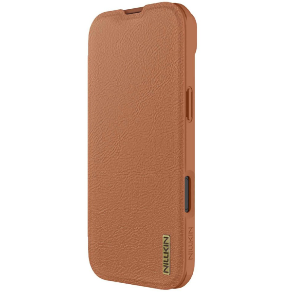 "Nillkin" Qin Pro atvēramais maciņš - brūns (iPhone Air)
