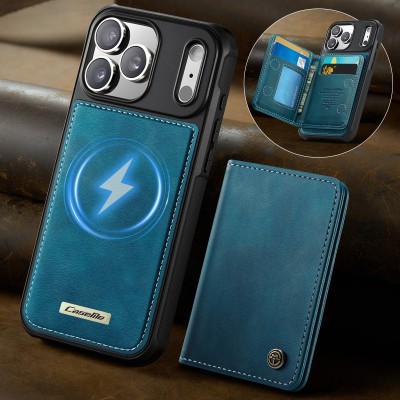 „CASEME“ Wallet apvalks - zaļš (iPhone 17 Pro Max)