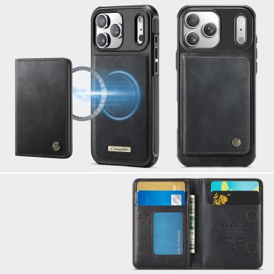 „CASEME“ Wallet dėklas - juodas (iPhone 17 Pro)