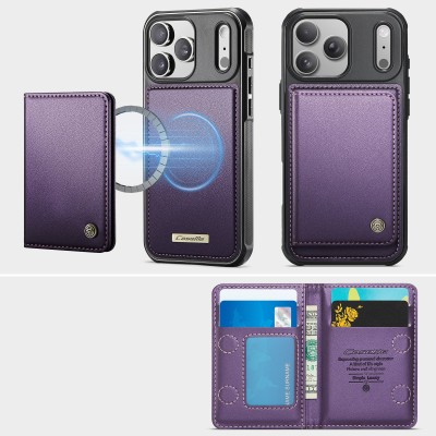 „CASEME“ Wallet apvalks - violets (iPhone 17 Pro)