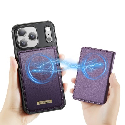 „CASEME“ Wallet apvalks - violets (iPhone 17 Pro)