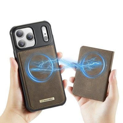 „CASEME“ Wallet case - brown (iPhone 17 Pro)