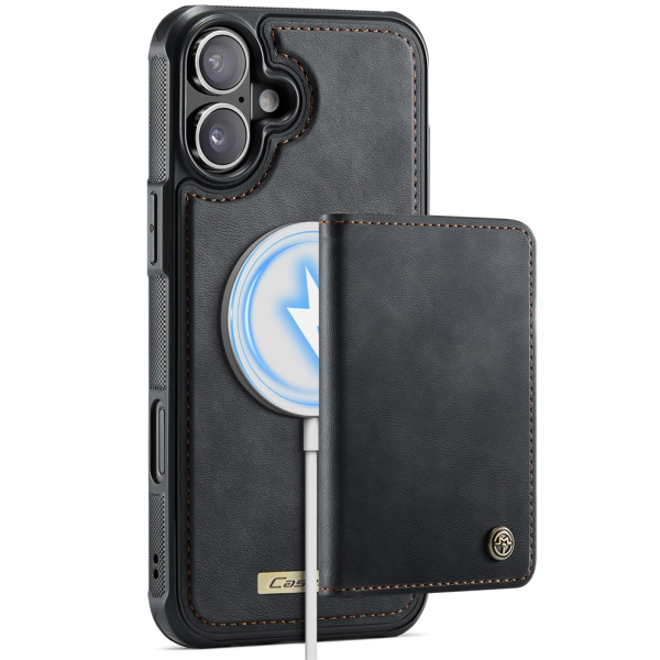 „CASEME“ Wallet dėklas - juodas (iPhone 17)