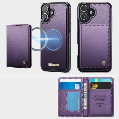 „CASEME“ Wallet dėklas - violetinis (iPhone 17)