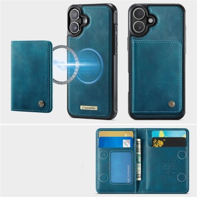 „CASEME“ Wallet apvalks - zaļš (iPhone 17)