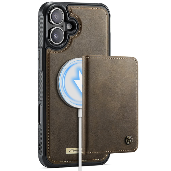 „CASEME“ Wallet dėklas - rudas (iPhone 17)