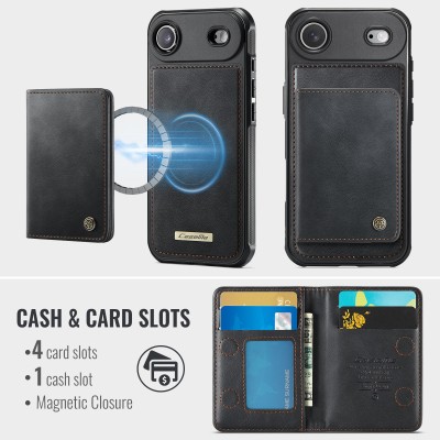 „CASEME“ Wallet dėklas - juodas (iPhone Air)