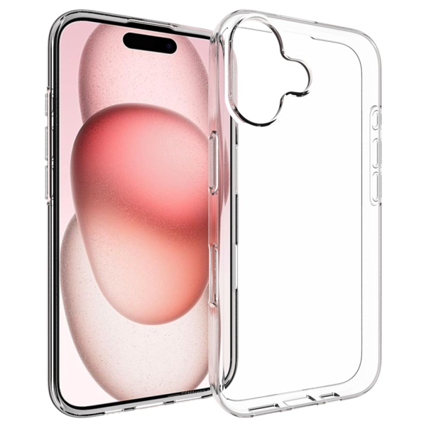 Kieto silikono (TPU) dėklas - skaidrus (iPhone 17)
