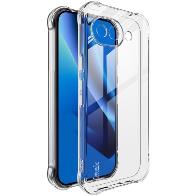 "Imak" reinforced protection hard silicone (TPU) airbag case - transparent (Pixel 10a)