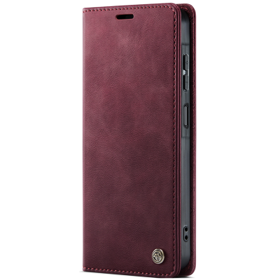 „CaseMe“ Retro Skin atverčiamas dėklas - bordo (Galaxy A57)